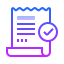 Icons8 receipt approved 64