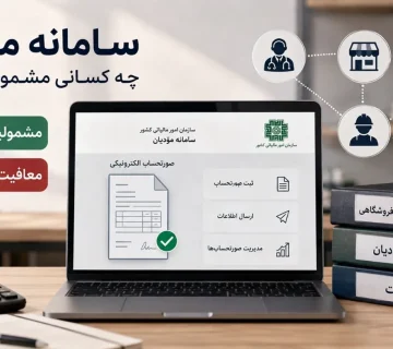 دسته‌بندی مشمولین سامانه مودیان